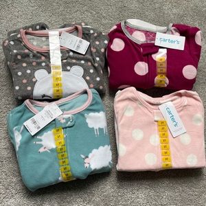 4 NWT Carter’s pajamas